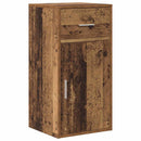 Hjørneskrivebord med skuffe Gammelt træ 102 x 88 x 75 cm