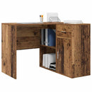 Hjørneskrivebord med skuffe Gammelt træ 102 x 88 x 75 cm