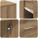 Hjørneskrivebord med skuffe Artisan Egetræ 102 x 88 x 75 cm