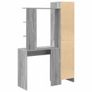 Bord 2 pcs Grå Sonoma