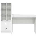 Bord med skuffe 2 pcs Hvid