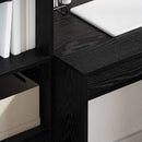 Bord med skuffe 2 pcs Sort eg