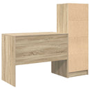 Bord med skuffe 2 pcs Sonoma eg