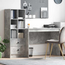 Bord med skuffe 2 pcs Beton Grå