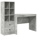 Bord med skuffe 2 pcs Beton Grå
