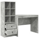 Bord med skuffe 2 pcs Beton Grå