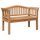 bænk Brun 120 x 53,5 x 85 cm Massivt teaktræ
