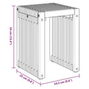 Have Side Bord 3 pcs Brun 33 x 44,5 x 51 cm Massiv Teaktræ