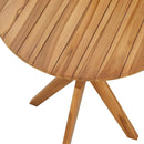 Sidebord Brun 70 x 70 x 75 cm Massiv Teaktræ