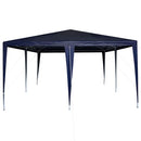 Party Tent Blå 400 x 400 x 266 cm Polyethylen og stål