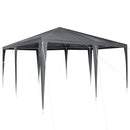 Party Tent Antracit 400 x 400 x 266 cm Polyethylen og stål