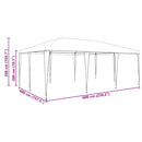 Party Tent Grøn 600 x 400 x 266 cm Polyethylen og stål