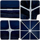 Party Tent Blå 800 x 400 x 266 cm Polyethylen og stål