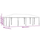 Party Tent Antracit 800 x 400 x 266 cm Polyethylen og stål
