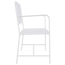 Havebænk Simpel Hvid 103,5 x 51,5 x 90 cm Stål