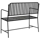Havebænk Sort 103,5 x 51,5 x 90 cm Stål