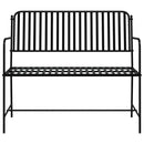 Havebænk Sort 103,5 x 51,5 x 90 cm Stål
