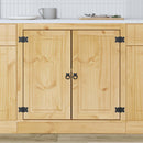 Kabinet SKI HonningBrun 80 x 46 x 81,5 cm Massiv fyrretræ