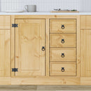 Kabinet SKI HonningBrun 80 x 46 x 81 cm Massiv fyrretræ