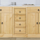 Kabinet SKI HonningBrun 40 x 46 x 81 cm Massiv fyrretræ