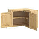Kabinet SKI HonningBrun 80 x 80 x 60 cm Massiv fyrretræ
