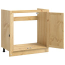 Kabinet SKI HonningBrun 80 x 46 x 81 cm Massiv fyrretræ