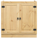 Kabinet SKI HonningBrun 80 x 46 x 81 cm Massiv fyrretræ