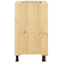 Kabinet SKI HonningBrun 60 x 46 x 81 cm Massiv fyrretræ