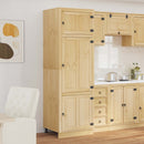 Kabinet SKI HonningBrun 66 x 58 x 207 cm Massiv fyrretræ