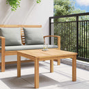 Sofabord Brun 60 x 60 x 36 cm Massiv Teaktræ