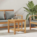 Sofabord med opbevaring Brun 45 x 45 x 45 cm Massiv Teaktræ