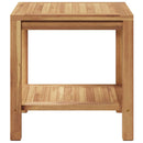 Sofabord med opbevaring Brun 45 x 45 x 45 cm Massiv Teaktræ