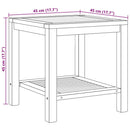Sofabord med opbevaring Brun 45 x 45 x 45 cm Massiv Teaktræ