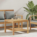 Sofabord med opbevaring Brun 60 x 60 x 45 cm Massiv Teaktræ