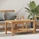 Sofabord med opbevaring Brun 90 x 50 x 45 cm Massiv Teaktræ