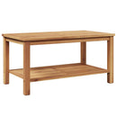 Sofabord med opbevaring Brun 90 x 50 x 45 cm Massiv Teaktræ