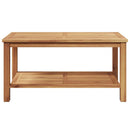 Sofabord med opbevaring Brun 90 x 50 x 45 cm Massiv Teaktræ