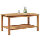 Sofabord med opbevaring Brun 90 x 50 x 45 cm Massiv Teaktræ