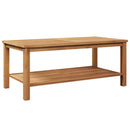 Sofabord med opbevaring Brun 110 x 55 x 45 cm Massiv Teaktræ