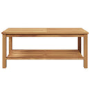 Sofabord med opbevaring Brun 110 x 55 x 45 cm Massiv Teaktræ