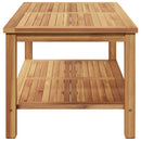 Sofabord med opbevaring Brun 110 x 55 x 45 cm Massiv Teaktræ