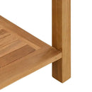 Konsolbord med opbevaring Brun 80 x 35 x 75 cm Massiv Teaktræ