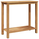 Konsolbord med opbevaring Brun 80 x 35 x 75 cm Massiv Teaktræ