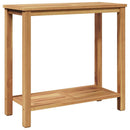 Konsolbord med opbevaring Brun 80 x 35 x 75 cm Massiv Teaktræ
