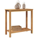Konsolbord med opbevaring Brun 80 x 35 x 75 cm Massiv Teaktræ