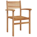 Stol 2 pcs Brun 56 x 55 x 90.5 cm Massiv Teaktræ