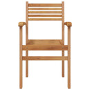 Stol 2 pcs Brun 56 x 55 x 90.5 cm Massiv Teaktræ