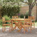 Stol 4 pcs Brun 56 x 55 x 90.5 cm Massiv Teaktræ