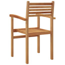 Stol 4 pcs Brun 56 x 55 x 90.5 cm Massiv Teaktræ
