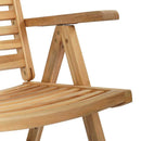 Stol 2 pcs Brun 64.5 x 52 x 108 cm Massiv Teaktræ